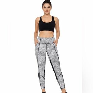 Lululemon Pace Rival crop Leggings Womens activewear spray jacquard sz 2